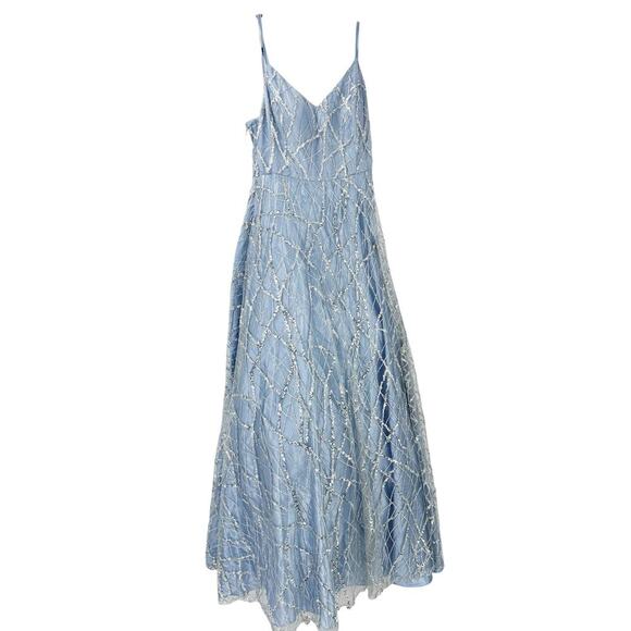 Say Yes To The Prom Juniors Glitter Tulle Embellished Ball Prom Gown 15/16 NWT - Picture 7 of 13